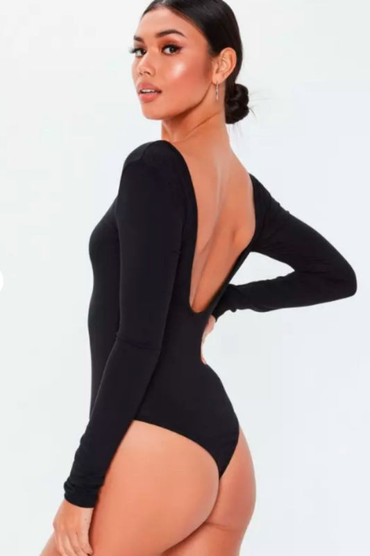 Sweet Nothings Puff Sleeve Bodysuit- Black – The Pulse Boutique