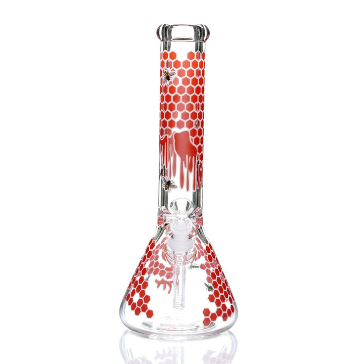 LV Bong with Sandblast by Swerve Glass - 13 Tall - 420 Glass Search