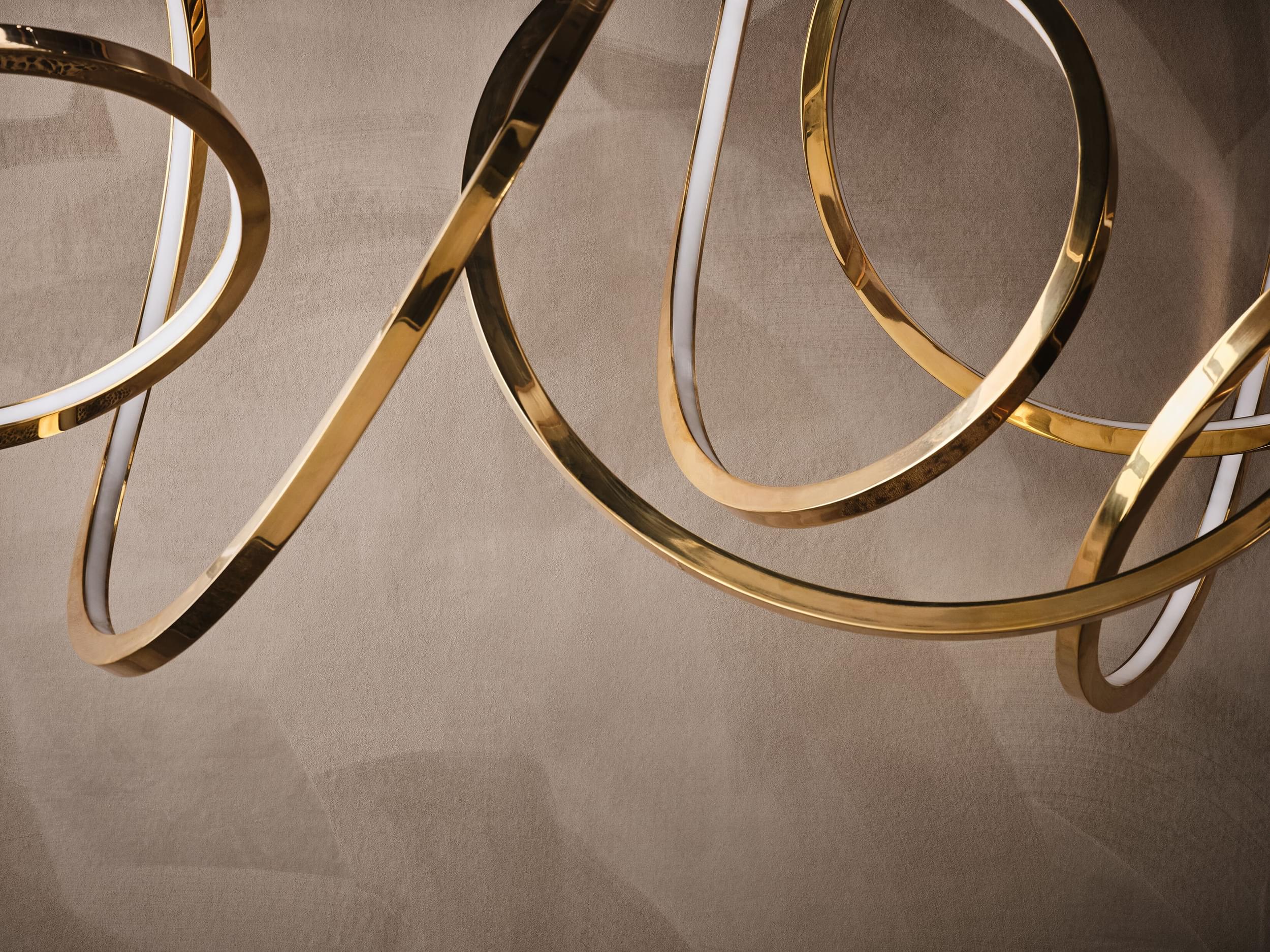 Inari Chandelier Polished Brass