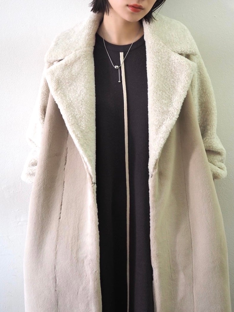 メーカー公式店 YUKKOコラボ LONG COAT ブラック lumier lagoa.pb.gov.br