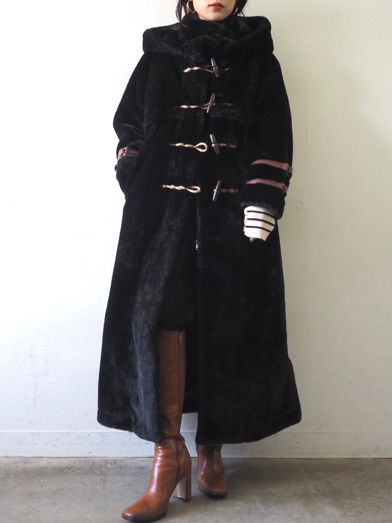 YUKKOコラボ LONG COAT ブラック lumier-