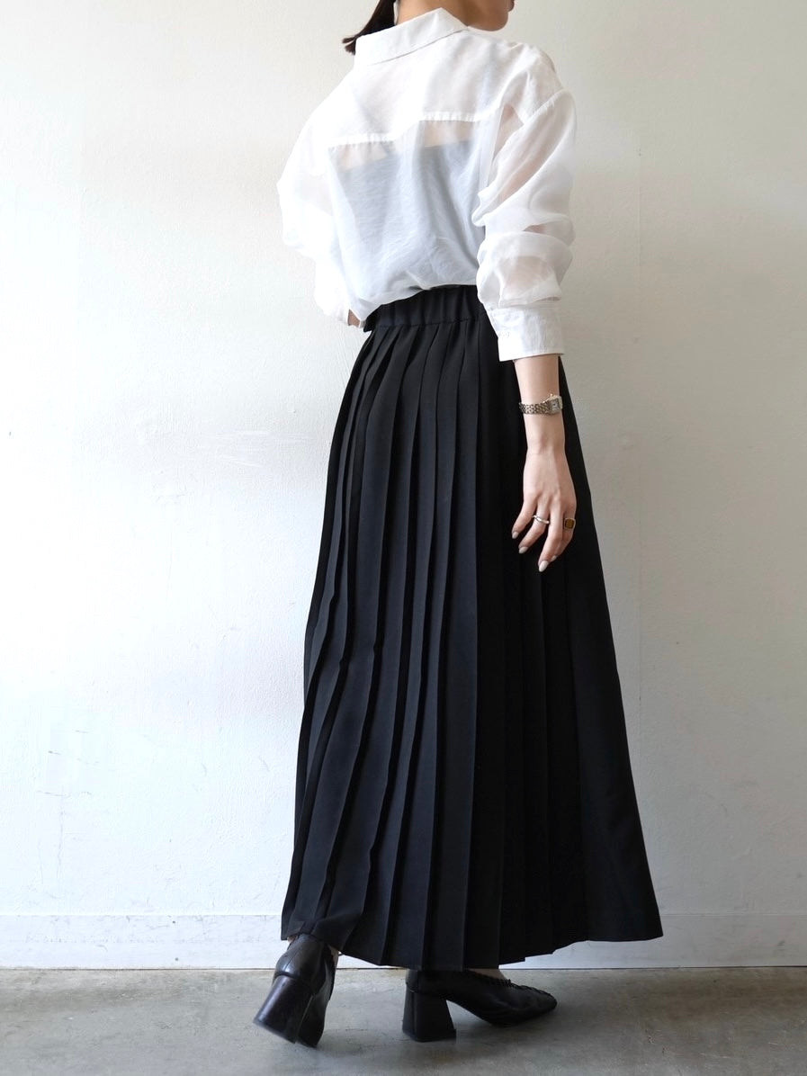 【美品】  humoresque / ユーモレスク | wrap skirt ウール ラップ プリーツ スカート | 36 | レッド | レディース