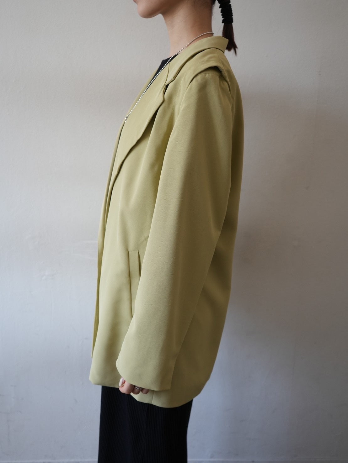 MAGLIANO】YELLOW WOOL×NYLON ジャケット ブレザー - テーラードジャケット