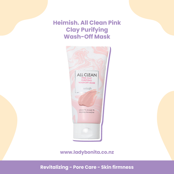 Heimish. All Clean Pink Clay Purifying Wash-Off Mask