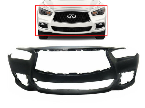 KaiWell Front Upper Bumper Grille Cover Fit for Infiniti Q70 Q70L 2015 2016  2017 2018 2019 2020 2021 2022 2023 Front Radiator Grill