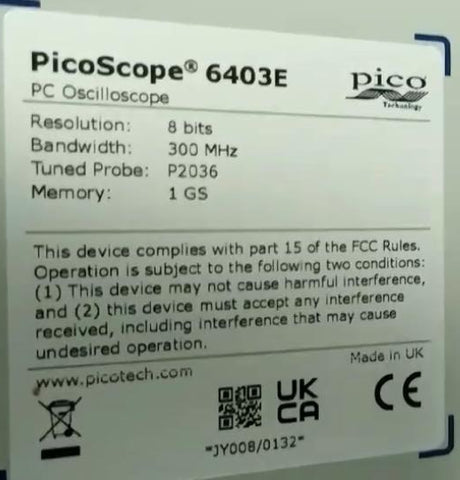 Pico Tech's Oscilloscope PicoScope 6403E works with our USB 2.0 Hub Fiber Extender 