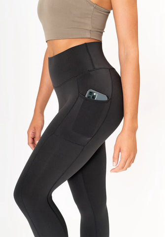 high waisted workout leggings with pockets