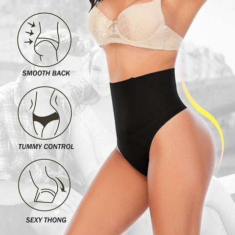 High Waisted Thong Shapewear