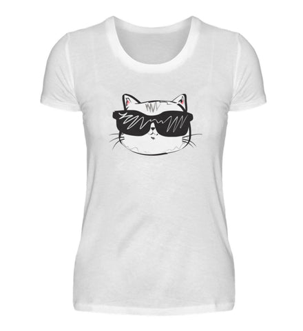 Coole Katze Mit Sonnenbrille Women Premium T Shirt Www Schlitzohr De Schlitzohr