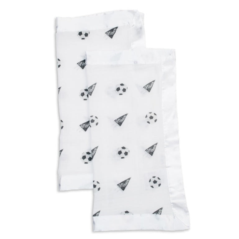 2-pack Muslin Security Blankets - Soccer