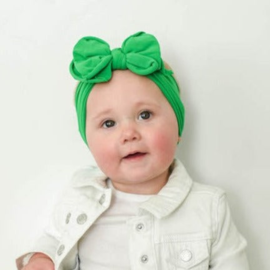 Baby Bling Bows: Kelly Green