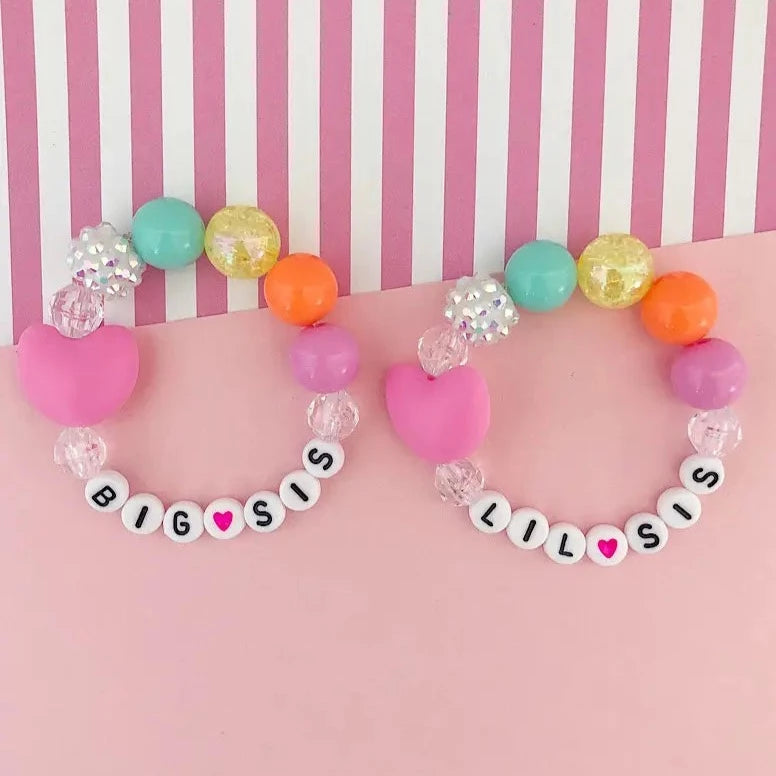 Big Sis Silicone Heart Bracelet