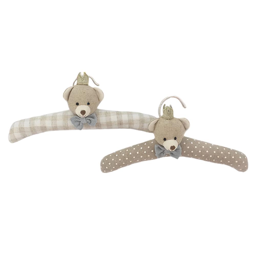 Bear Prince Padded Baby Hangers Set Of 2