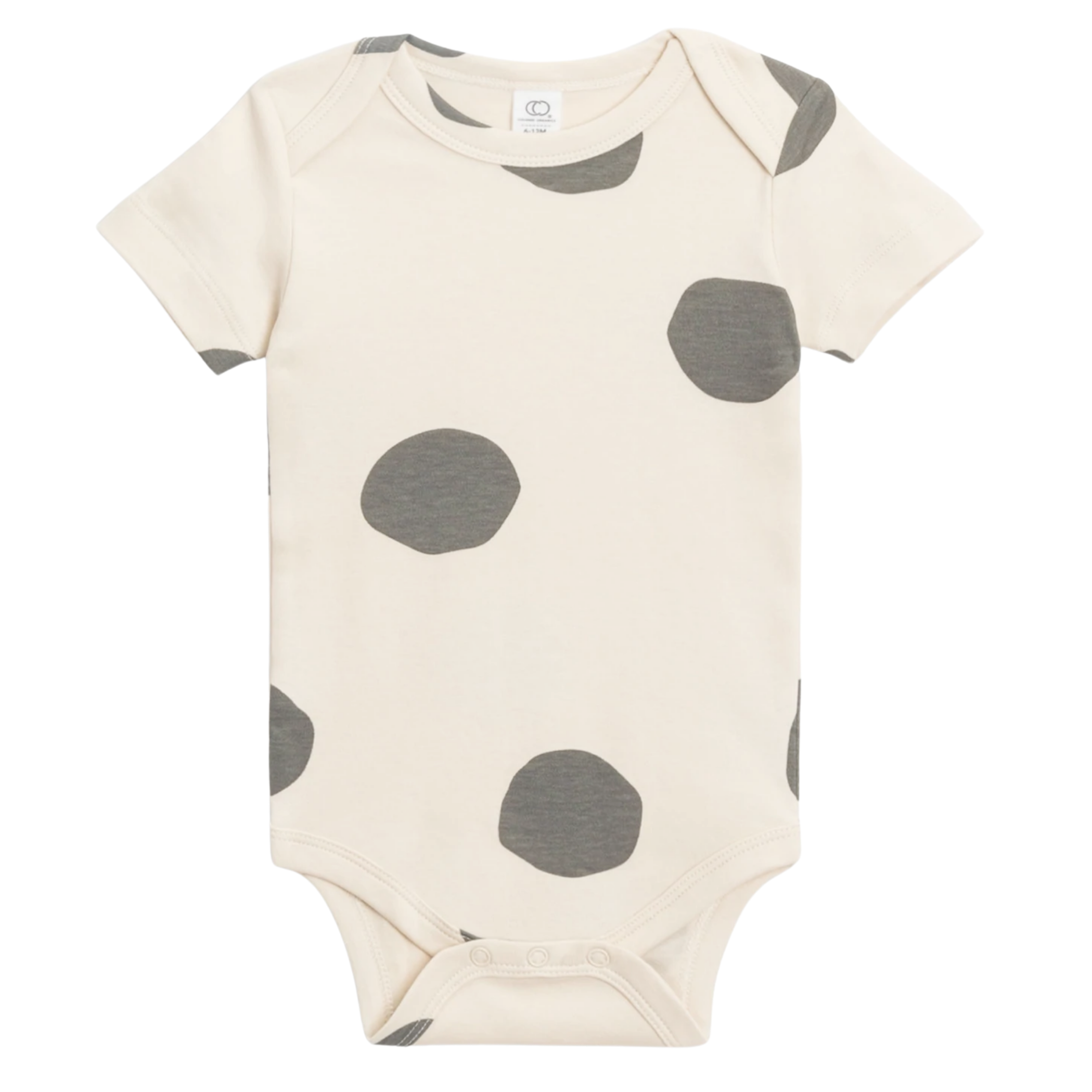 Afton Bodysuit - Big Polka Pewter