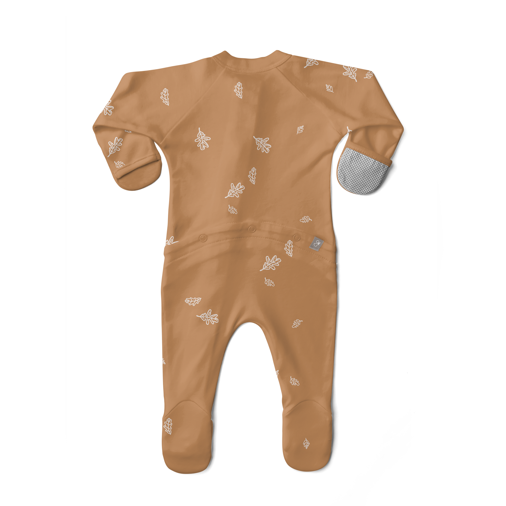 Bamboo Organic Cotton Sleep & Play Footie - Oak