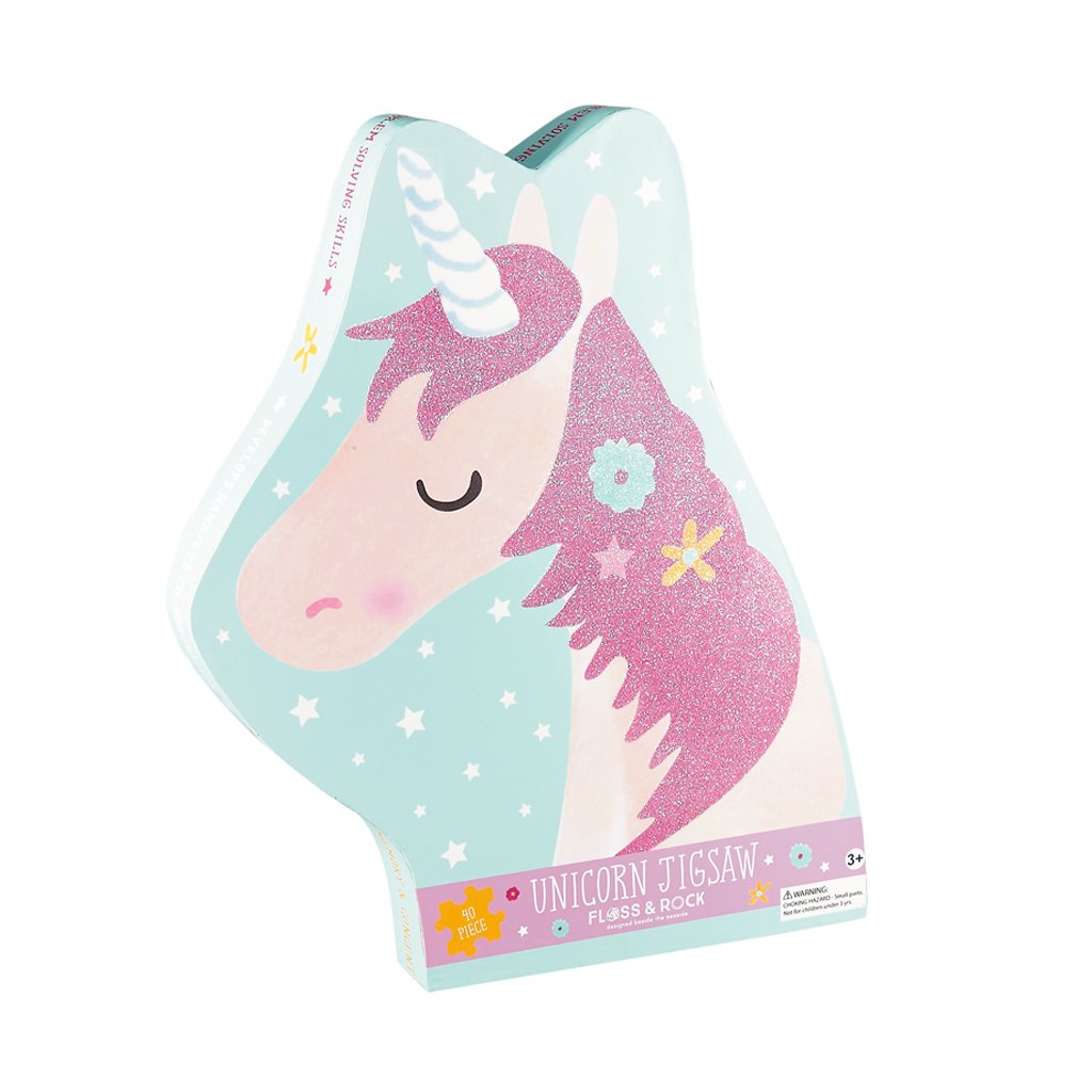 40pc Jigsaw in Shaped Box - Fairy Unicorn