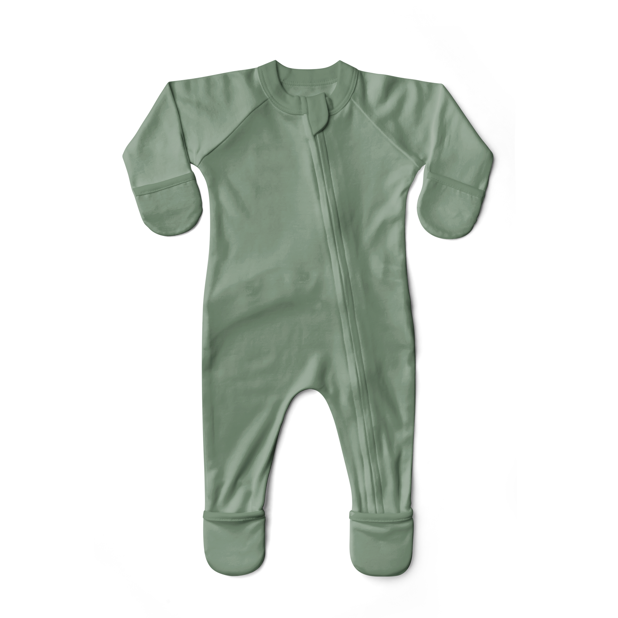 Bamboo Organic Cotton Sleep & Play Footie - Glacier