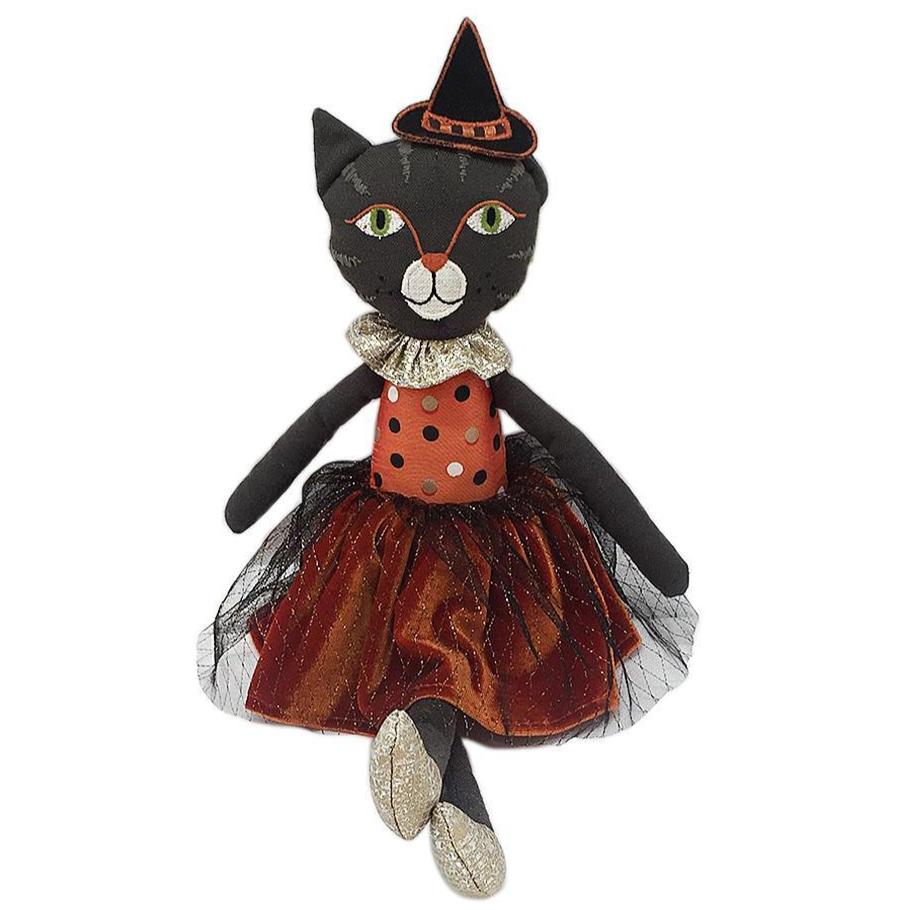 'Elvira' Halloween Cat Plush Doll