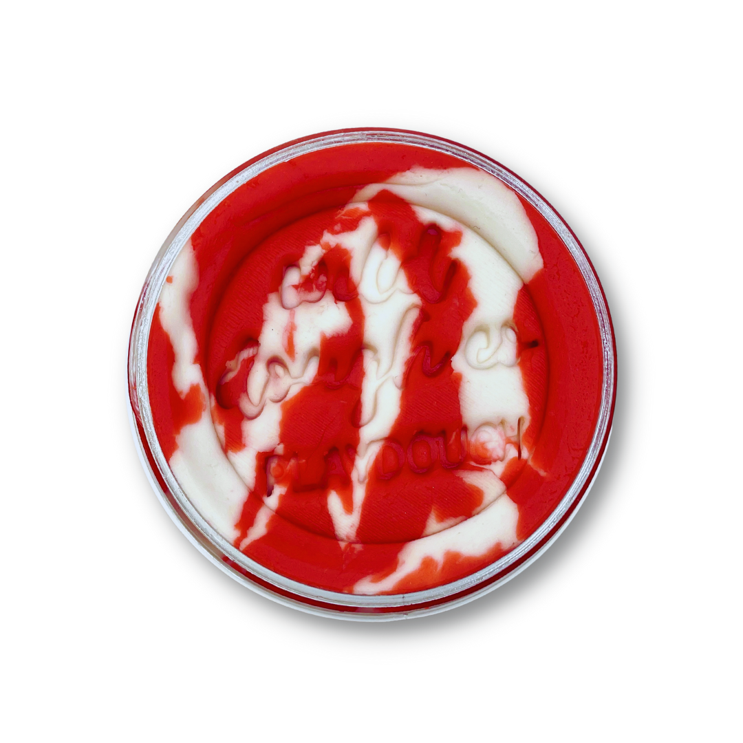 Candy Cane Christmas Playdough