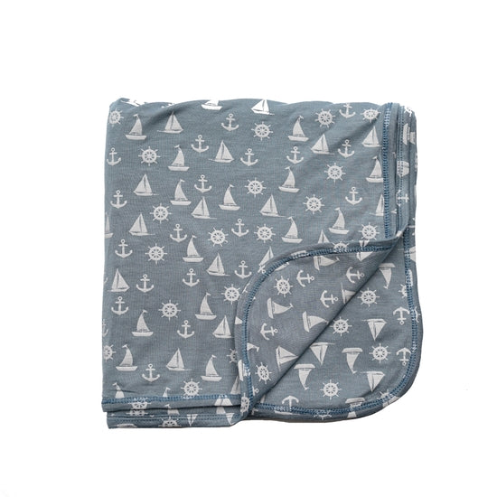 Anchor's Away Luxury Bamboo Baby Blanket