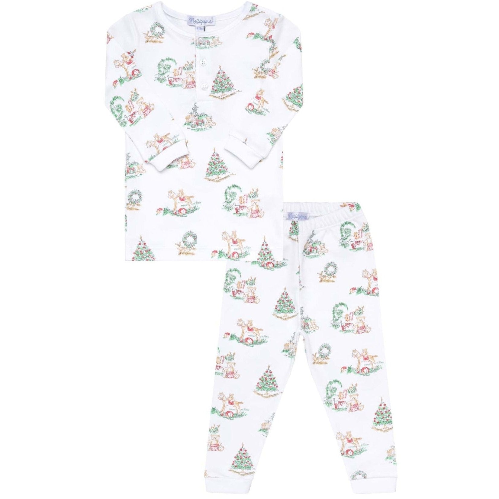 Boy Christmas Toile Pajama