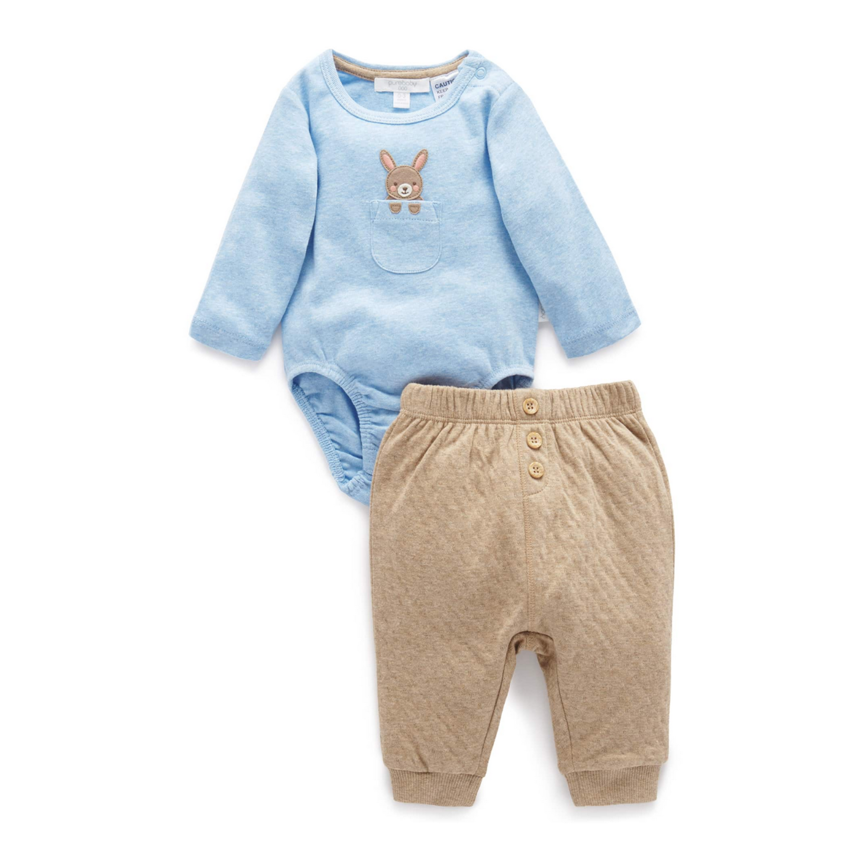 Bunny 2 Piece Set - Blue