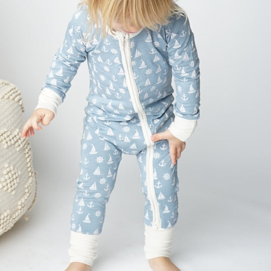 Anchor's Away Bamboo Baby Footie Pajama