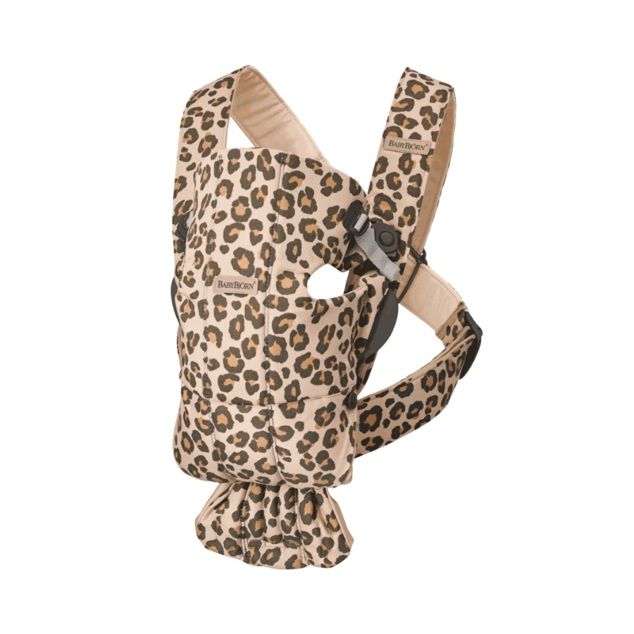 Baby Carrier Mini, Cotton - Beige Leopard