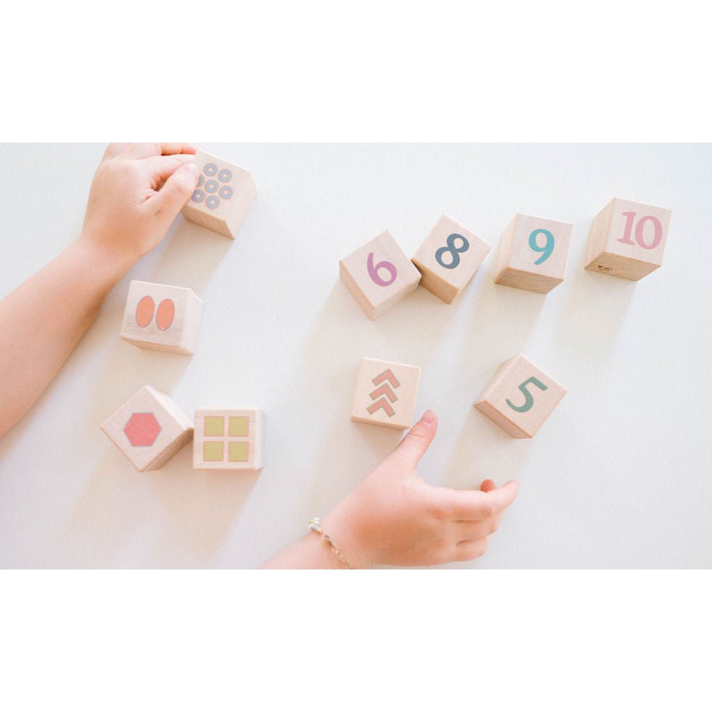 Boho Number + Counting Shape Blocks