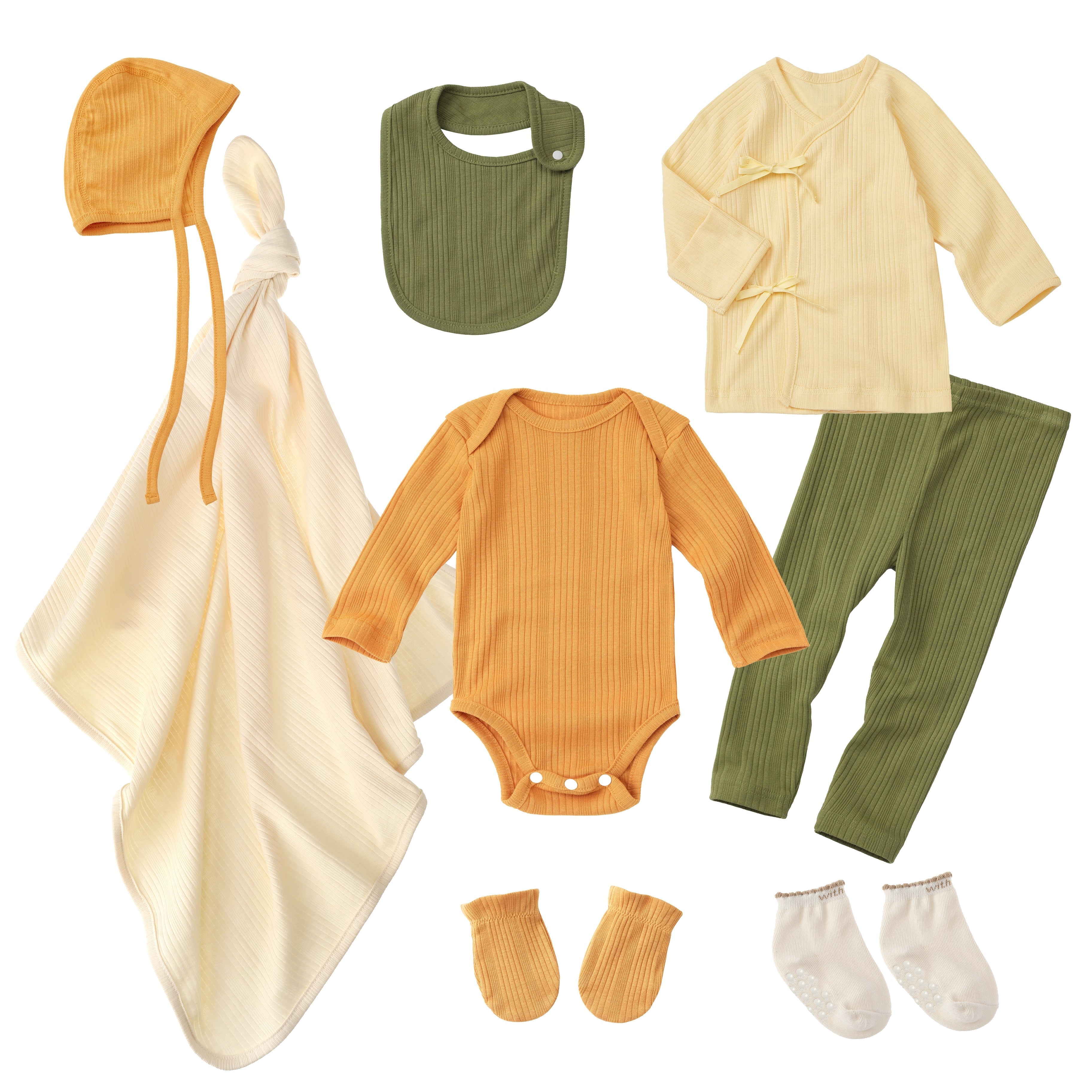 Baby Layette Set - Baby Yellow