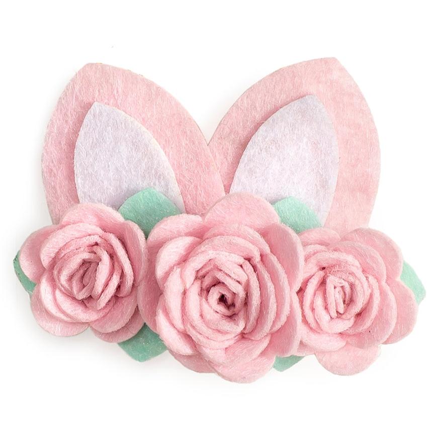 Bunny Ears Hair Clip - Kids Easter Hair Clip