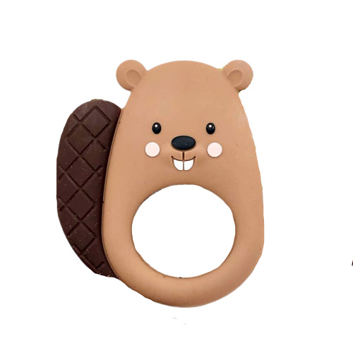 Beaver Teether - Brown