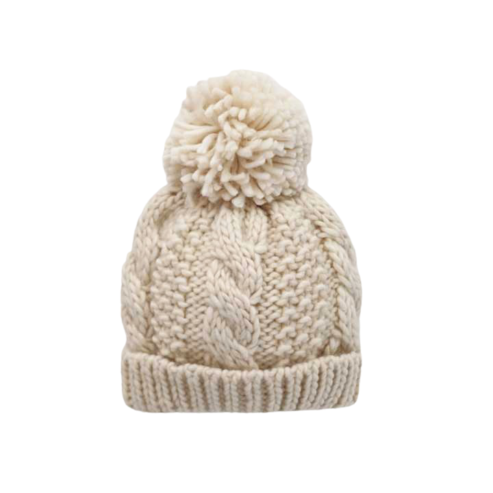 Adult Natural Cable Beanie