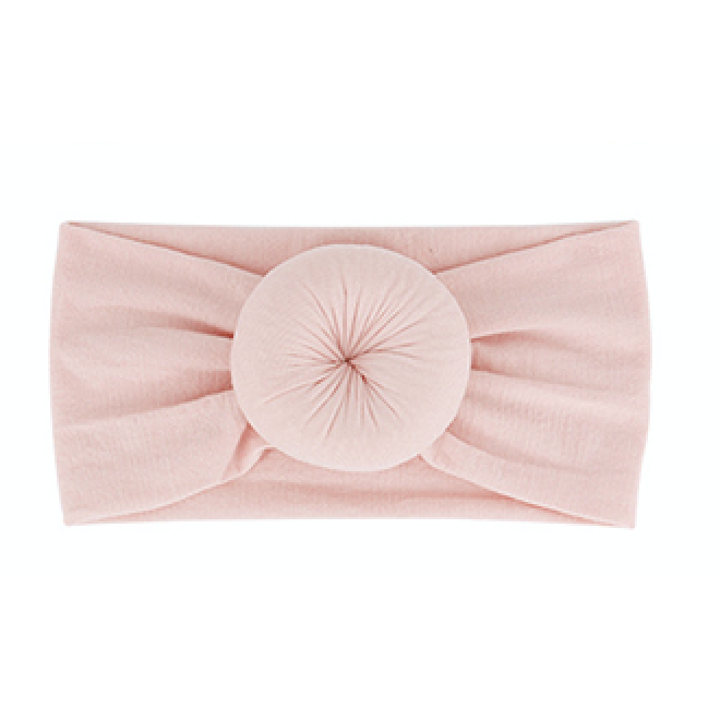 Ballet Pink Nylon Donut Baby Headband