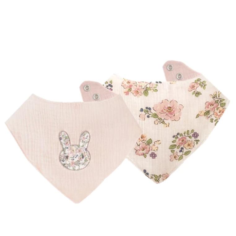 Bunny Bandana 2 Pc Bib Set