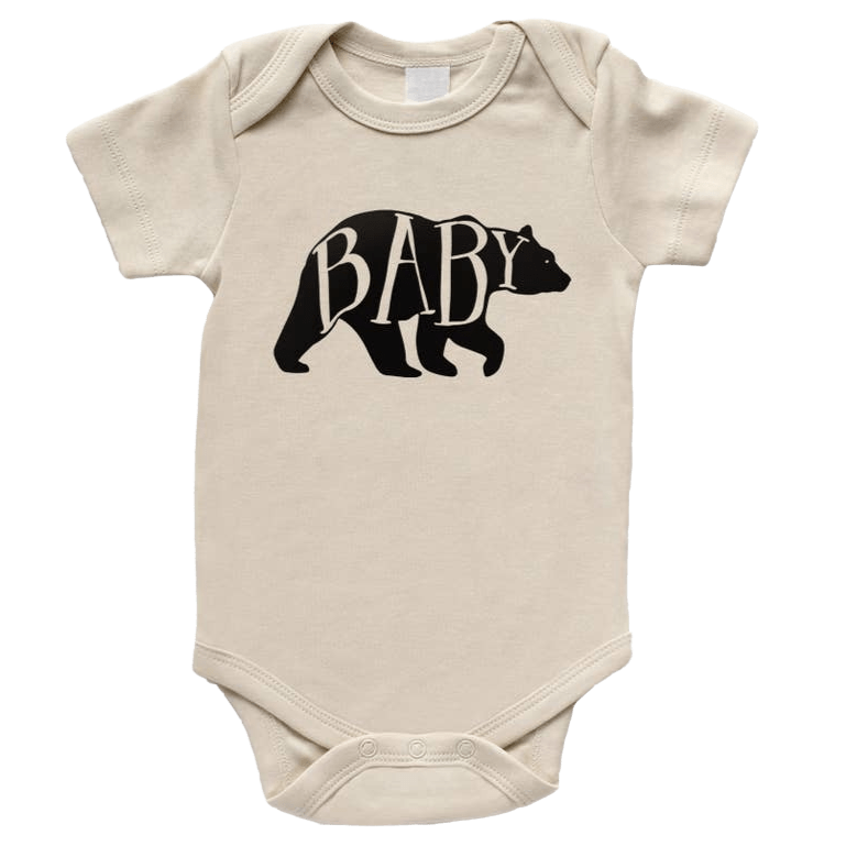 Baby Bear Bodysuit - Cream