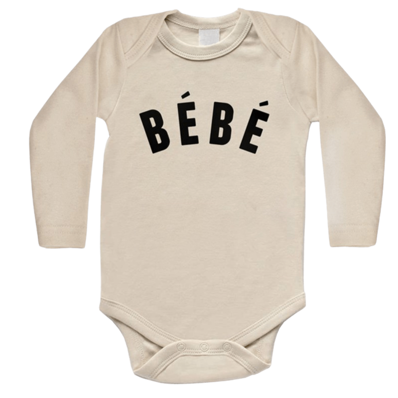 Bebe - Long Sleeve Bodysuit - Cream