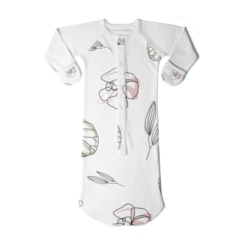 Baby Gown - Abstract Floral