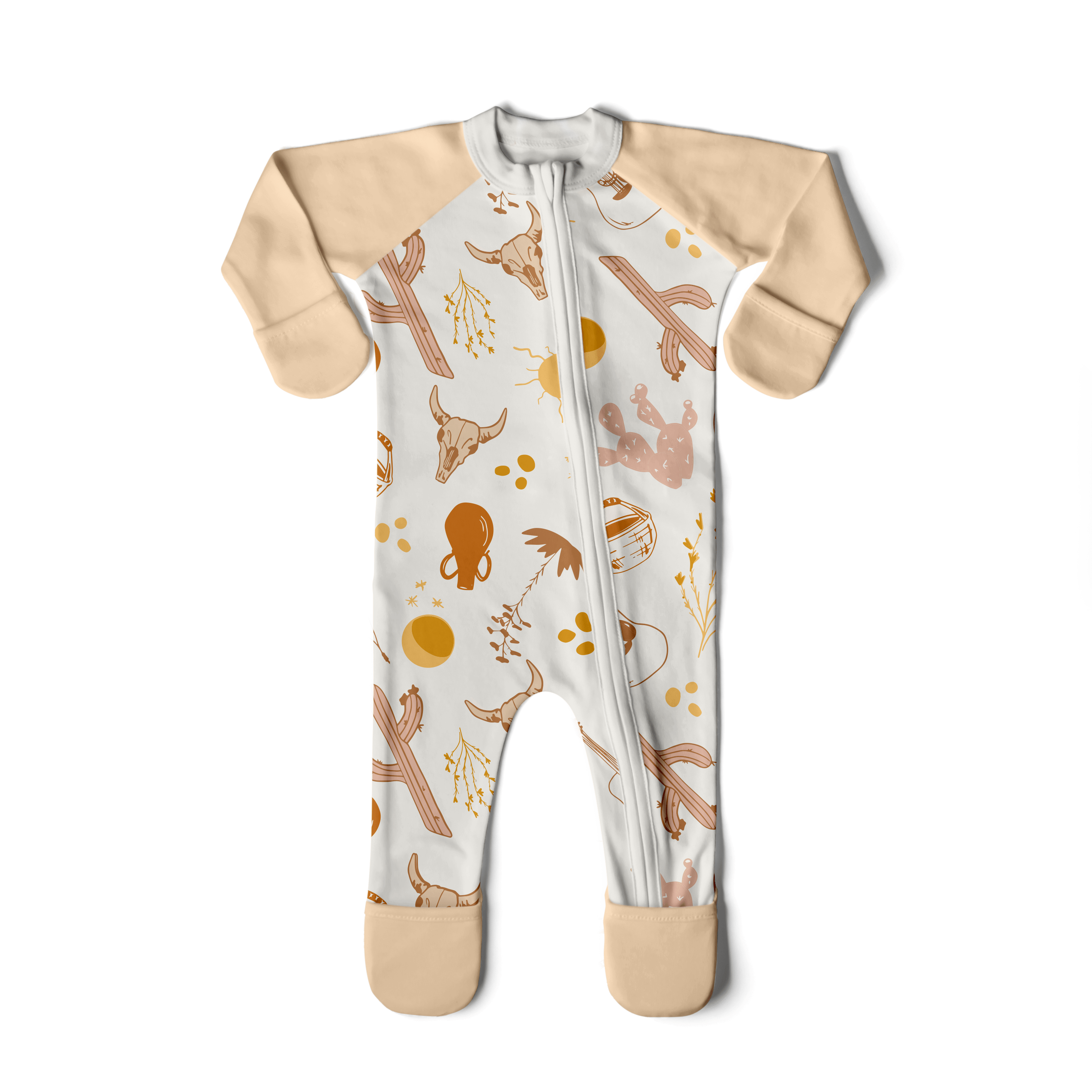 Bamboo Organic Cotton Footie -  Canyon