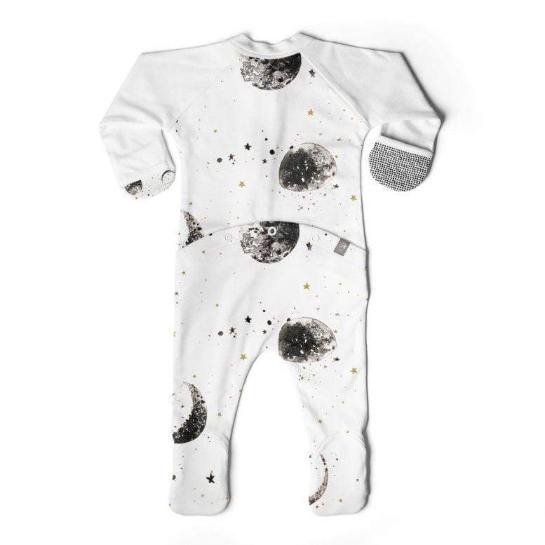 Bamboo Organic Cotton Footie -  Many Moons