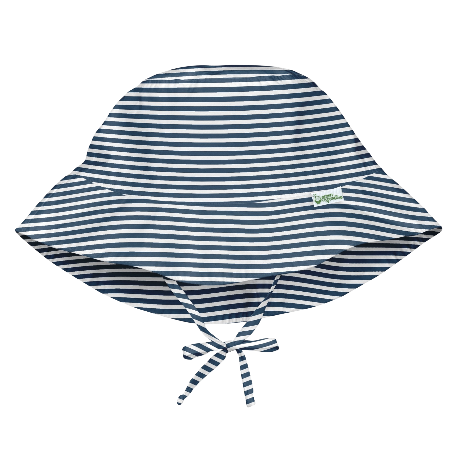 Brim Sun Protection Hat - Navy Pinstripe