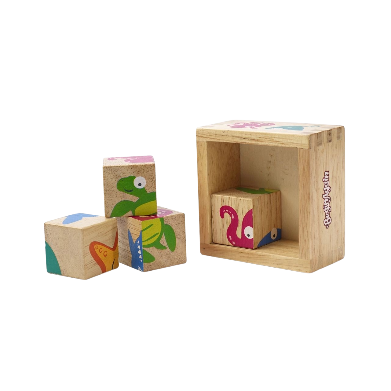 Buddy Blocks Beginner Block Puzzle Set - Sealife Characters