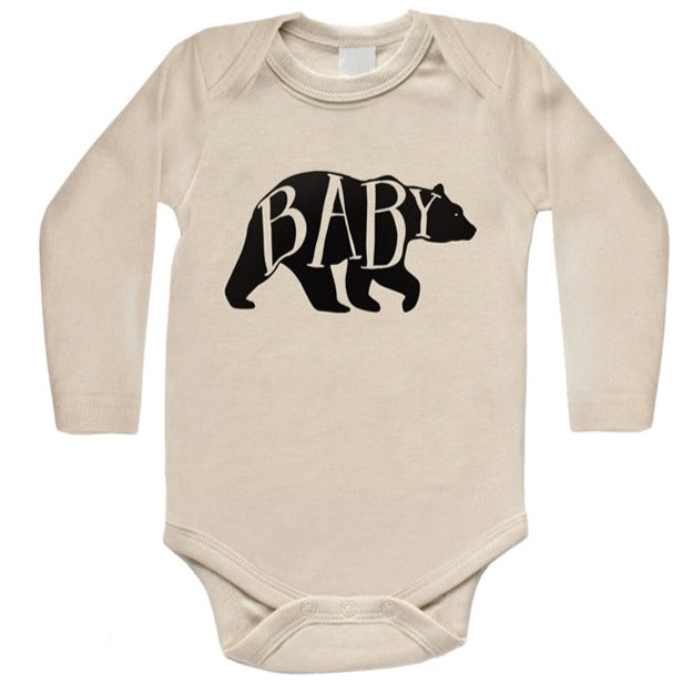 Baby Bear - Long Sleeve Bodysuit - Cream