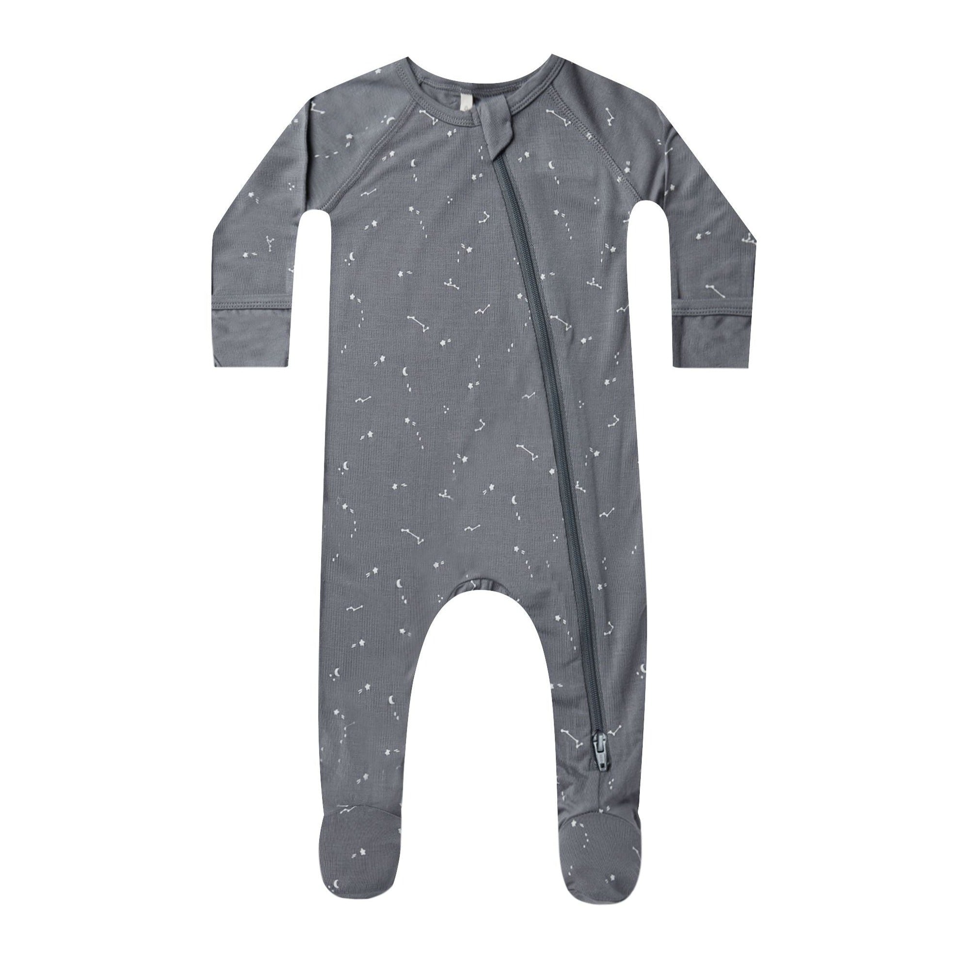 Bamboo Zip Footie | Night Sky