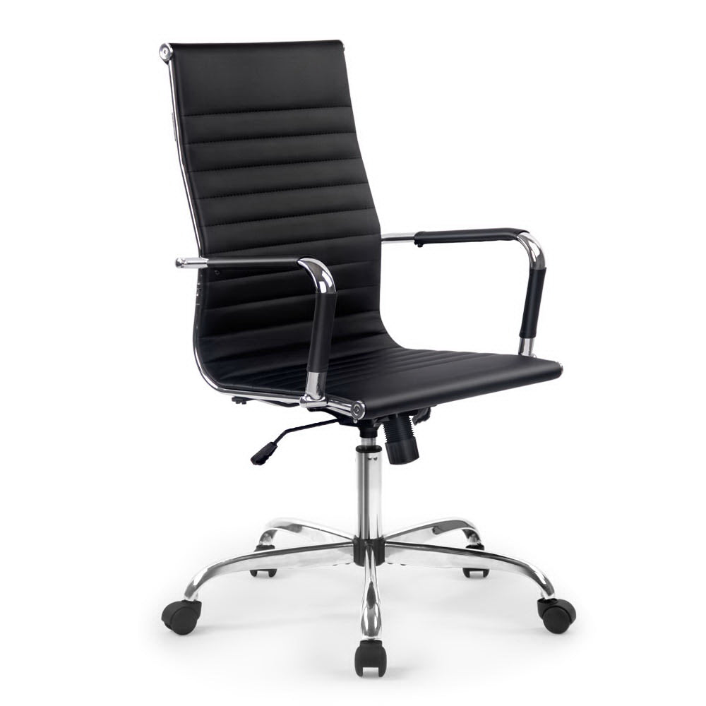 Eames Replica Office Chair Executive High Back Seating Pu Leather Blac Affordablehomewares