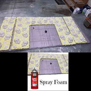 Mold Mantle with Spray Foam