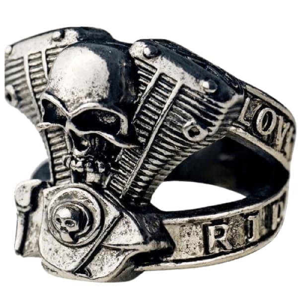 Amazon.com: Silver Harley Davidson Ring, Harley Signet Ring, Silver Biker  Ring, 925k Sterling Silver Ring (10) : Handmade Products