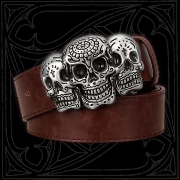 sugar skull belt