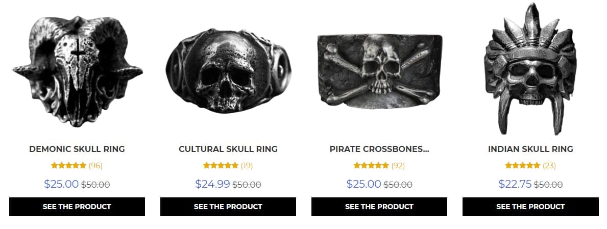 skull rings