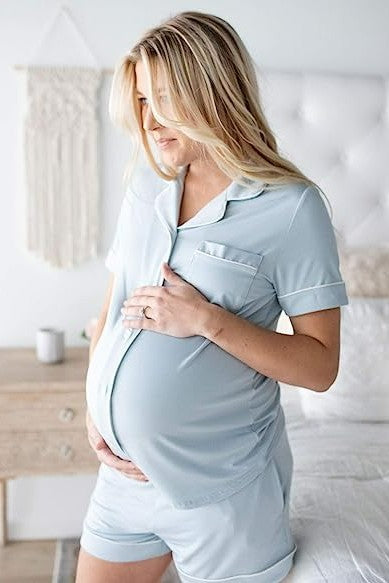 Kindred Bravely Ribbed Bamboo Maternity Crew Neck T-shirt